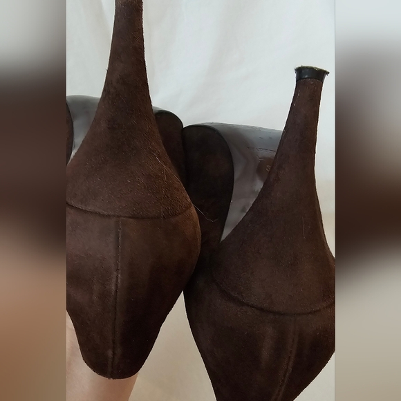 Primadonna Shoes Brown Espresso Suede Calf  Pump Size 39.   B-4 - Picture 7 of 9